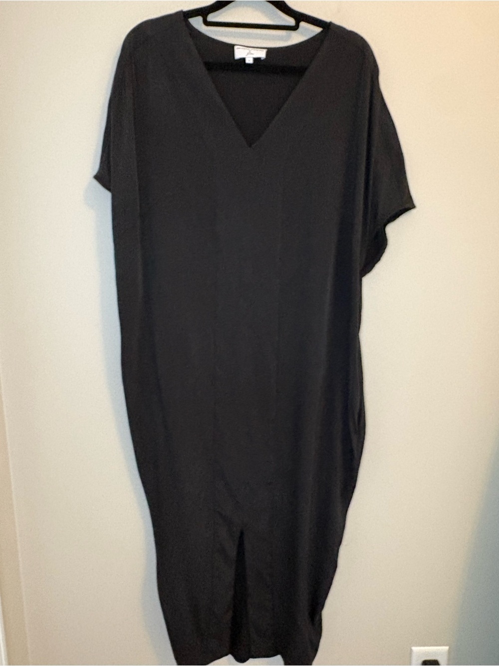J.Crew Universal Standard Black Midi Cocoon Dress Large